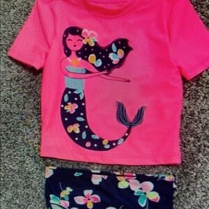 Kids Swim Set - Pink and Floral by [Brand]